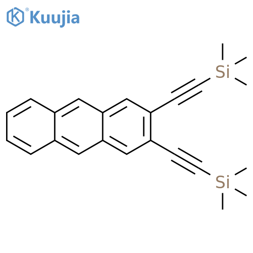 Anthracene, 2,3-bis[2-(trimethylsilyl)ethynyl]- structure