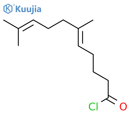 5,9-Undecadienoyl chloride, 6,10-dimethyl-, (5E)- structure