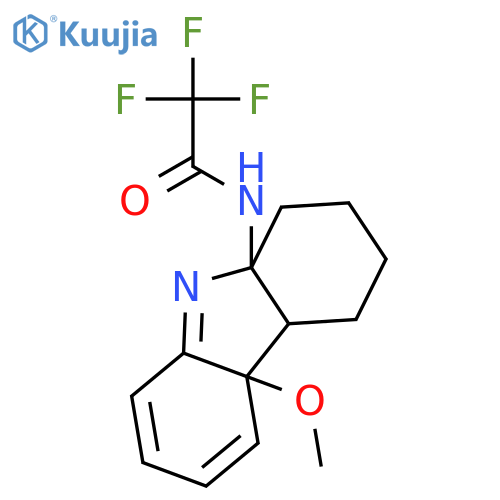 Acetamide, 2,2,2-trifluoro-N-[(4aR,4bS,8aR)-4a,4b,5,6,7,8-hexahydro-4a-methoxy-8aH-carbazol-8a-yl]-, rel- structure