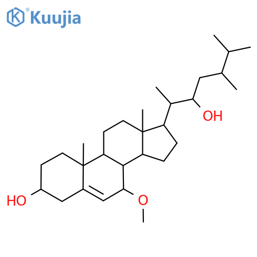 7-Methoxyergost-5-ene-3,22-diol structure