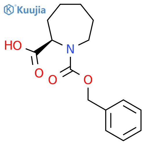 (2R)-1-(benzyloxy)carbonylazepane-2-carboxylic acid structure