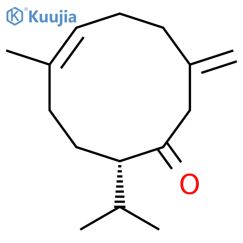 5-Cyclodecen-1-one,5-methyl-9-methylene-2-(1-methylethyl)-, (2S,5E)- structure