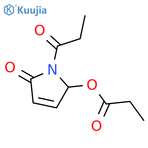 (5R)-1,5-dihydro-5-(1-oxopropoxy)-1-(1-oxopropyl)-2H-Pyrrol-2-one structure