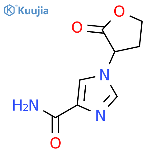 1-(tetrahydro-2-oxo-3-furanyl)-1H-Imidazole-4-carboxamide structure