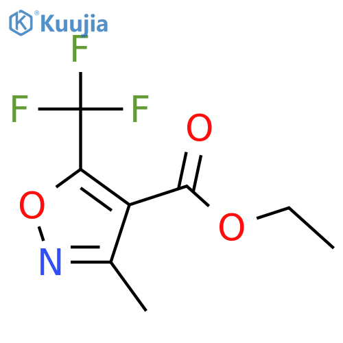 Ethyl 3-methyl-5-(trifluoromethyl)-1,2-oxazole-4-carboxylate structure