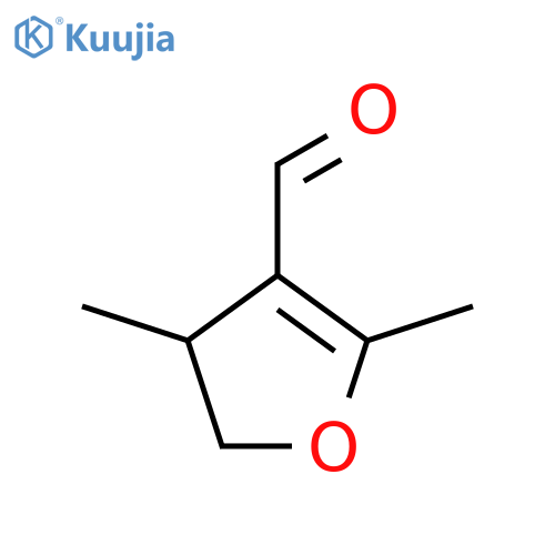 4,5-Dihydro-2,4-dimethyl-3-furancarboxaldehyde; (+)-form structure