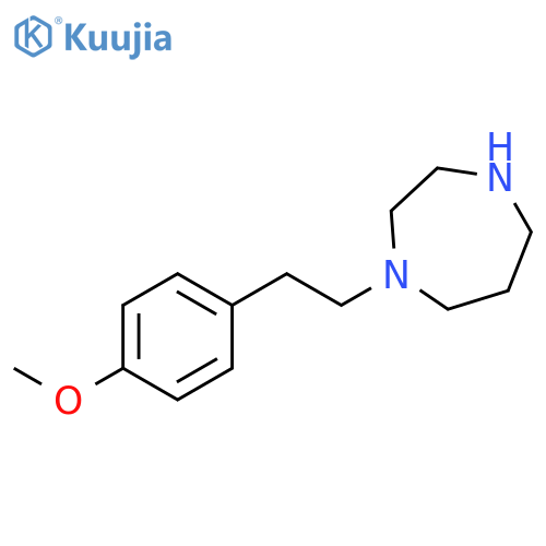1-[2-(4-methoxyphenyl)ethyl]-1,4-diazepane structure