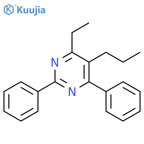 Pyrimidine, 4-ethyl-2,6-diphenyl-5-propyl- structure