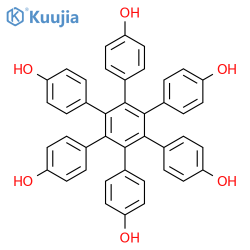 4-[2,3,4,5,6-pentakis(4-hydroxyphenyl)phenyl]phenol structure