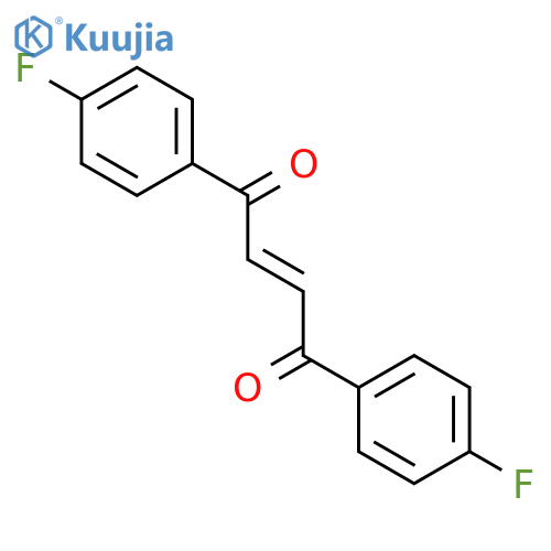 trans-1,2-Bis(4-fluorobenzoyl)ethylene structure