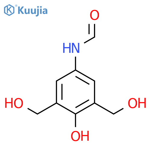 N-[4-Hydroxy-3,5-bis(hydroxymethyl)phenyl]formamide structure