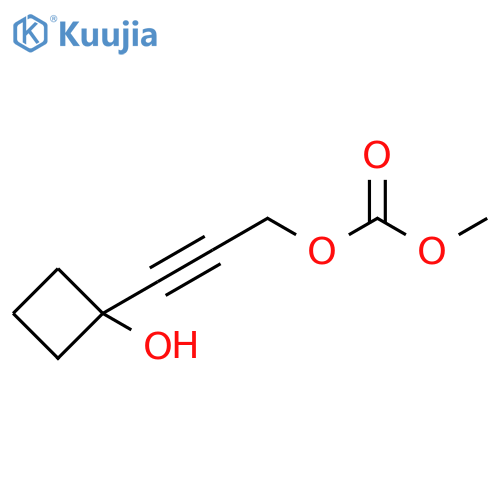 Carbonic acid, 3-(1-hydroxycyclobutyl)-2-propynyl methyl ester structure