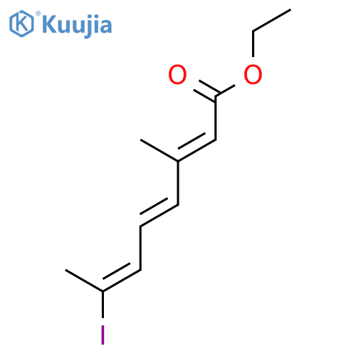 2,4,6-Octatrienoic acid, 7-iodo-3-methyl-, ethyl ester, (2E,4E,6E)- structure