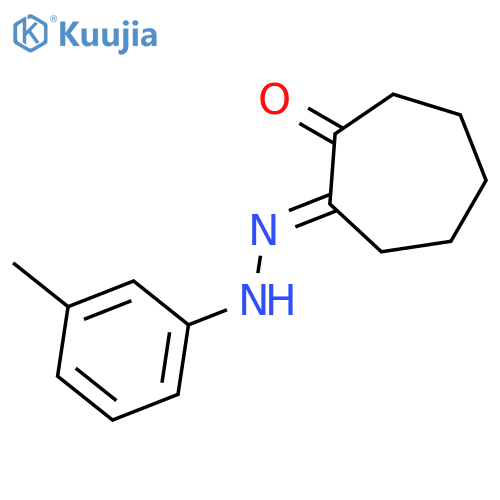 1,2-Cycloheptanedione, mono[(3-methylphenyl)hydrazone] structure