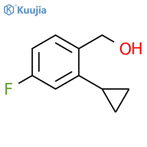 Benzenemethanol, 2-cyclopropyl-4-fluoro- structure