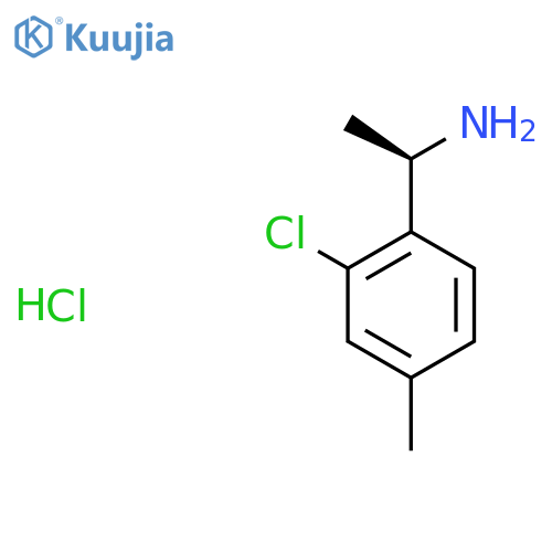 (R)-1-(2-Chloro-4-methylphenyl)ethan-1-amine hydrochloride structure