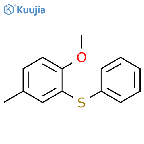 Benzene, 1-methoxy-4-methyl-2-(phenylthio)- structure
