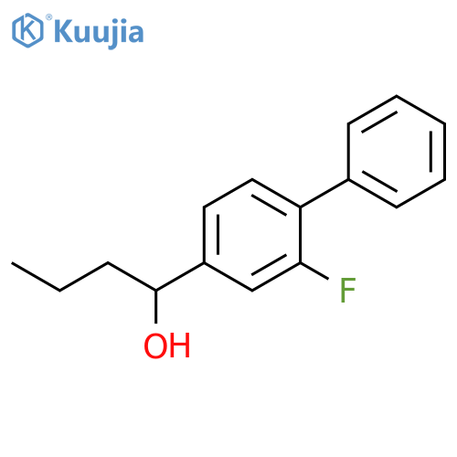[1,1'-Biphenyl]-4-methanol, 2-fluoro-α-propyl- structure