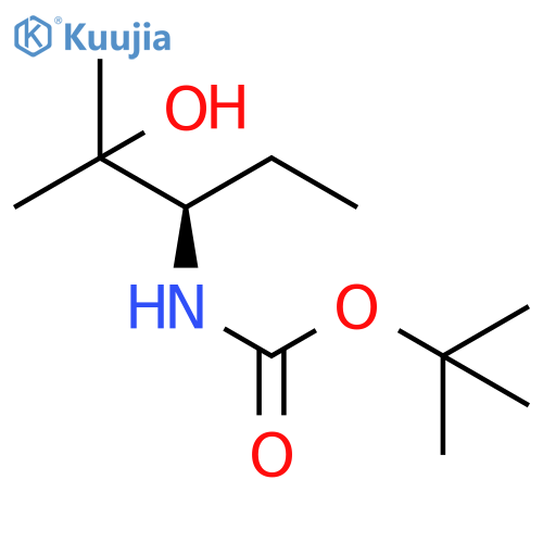 (R)-(1-Ethyl-2-hydroxy-2-methyl-propyl)-carbamic acid tert-butyl ester structure