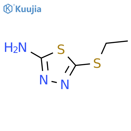2-Amino-5-ethylthio-1,3,4-thiadiazole structure