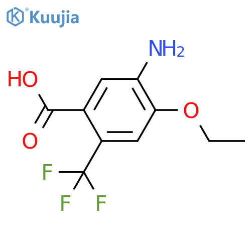 Benzoic acid, 5-amino-4-ethoxy-2-(trifluoromethyl)- structure