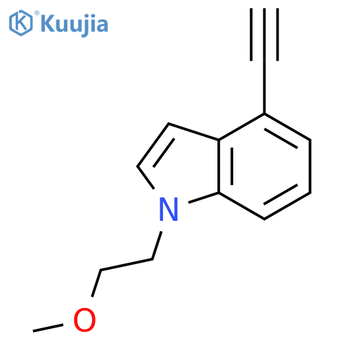 1H-Indole, 4-ethynyl-1-(2-methoxyethyl)- structure