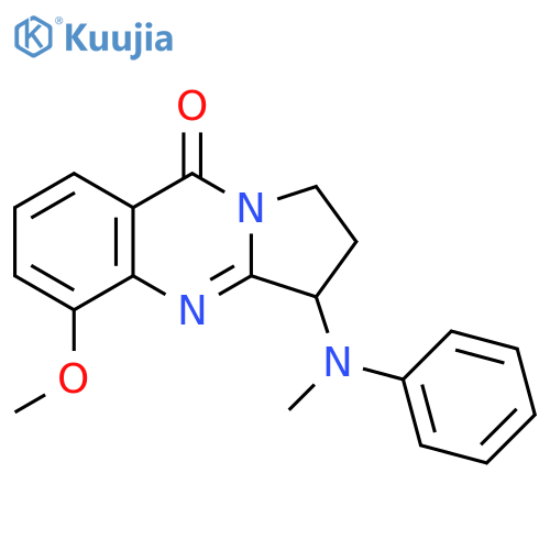 Pyrrolo[2,1-b]quinazolin-9(1H)-one,2,3-dihydro-5-methoxy-3-(methylphenylamino)- (9CI) structure