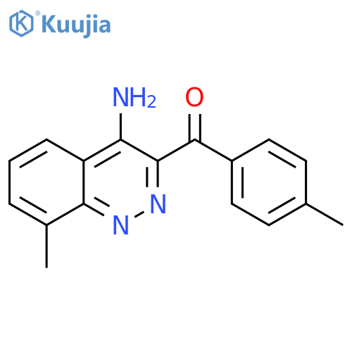 Methanone, (4-amino-8-methyl-3-cinnolinyl)(4-methylphenyl)- structure