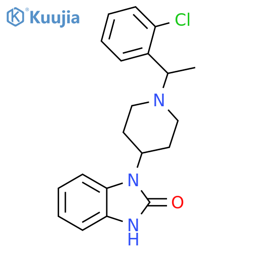2H-Benzimidazol-2-one,1-[1-[1-(2-chlorophenyl)ethyl]-4-piperidinyl]-1,3-dihydro- structure
