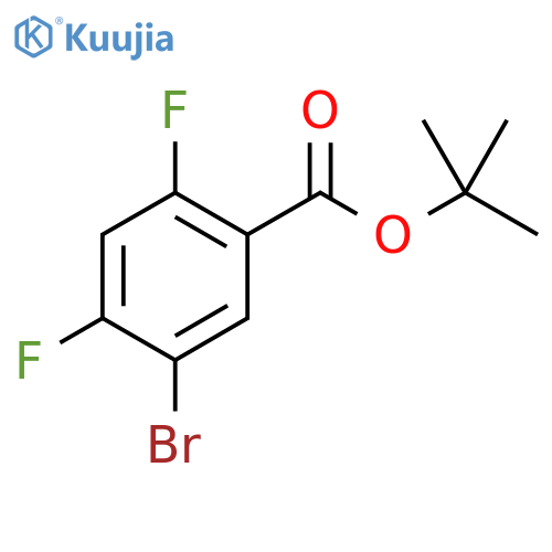 tert-butyl 5-bromo-2,4-difluorobenzoate structure