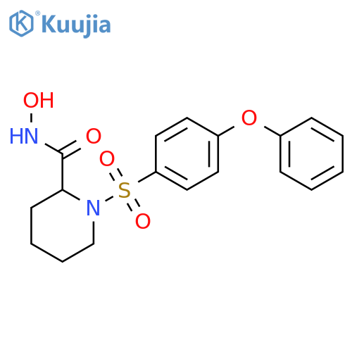2-Piperidinecarboxamide, N-hydroxy-1-[(4-phenoxyphenyl)sulfonyl]- structure