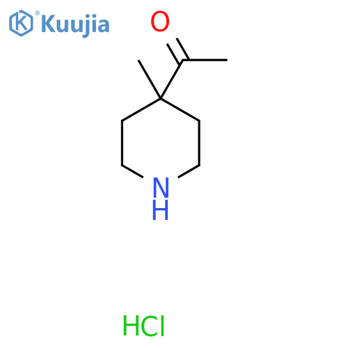 1-(4-Methylpiperidin-4-yl)ethanone hydrochloride structure