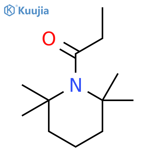 Piperidine, 2,2,6,6-tetramethyl-1-(1-oxopropyl)- structure