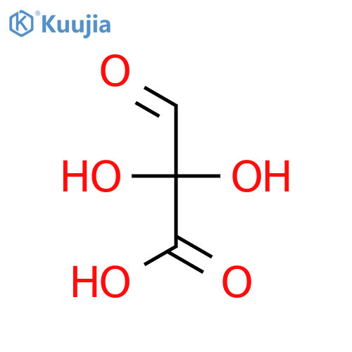 Propanoic acid, 2,2-dihydroxy-3-oxo- structure