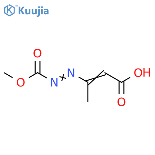 2-Butenoic acid,3-[2-(methoxycarbonyl)diazenyl]- structure