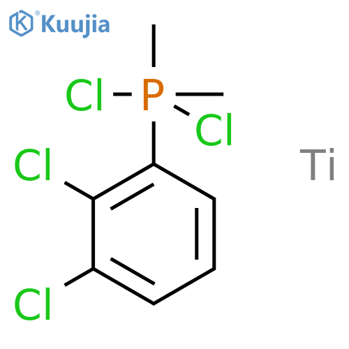 Titanium, tetrachloro(dimethylphenylphosphine)- structure