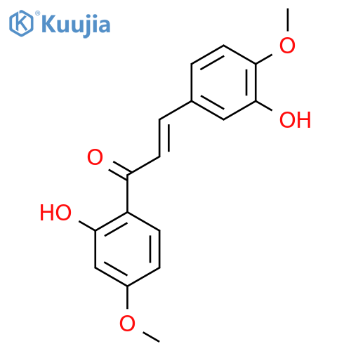 (2E)-1-(2-Hydroxy-4-methoxyphenyl)-3-(3-hydroxy-4-methoxyphenyl)-2-propen-1-one structure