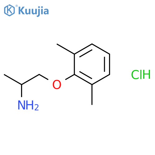 2-Propanamine, 1-(2,6-dimethylphenoxy)-, hydrochloride, (±)- structure