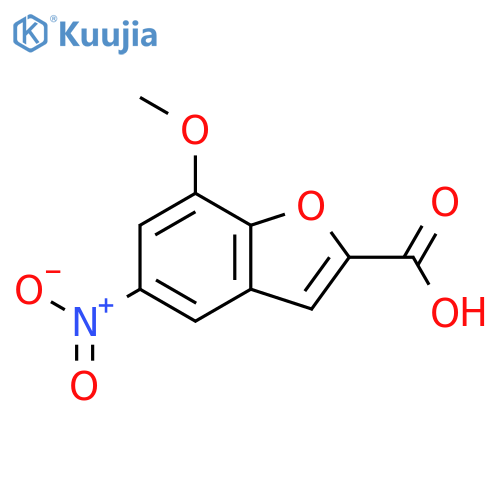 7-Methoxy-5-nitro-1-benzofuran-2-carboxylic Acid structure