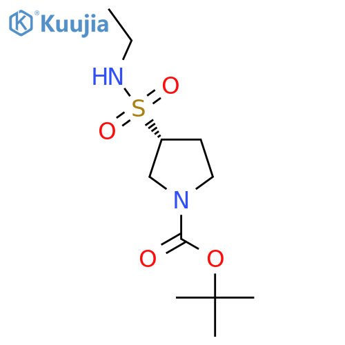 tert-butyl (3R)-3-(ethylsulfamoyl)pyrrolidine-1-carboxylate structure