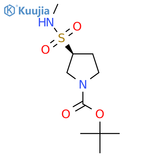 tert-butyl (3S)-3-(methylsulfamoyl)pyrrolidine-1-carboxylate structure
