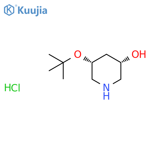 (3S,5R)-5-(tert-butoxy)piperidin-3-ol hydrochloride structure