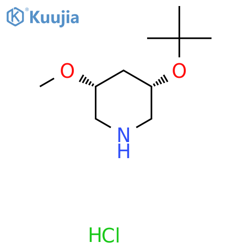 (3S,5R)-3-(tert-butoxy)-5-methoxypiperidine hydrochloride structure