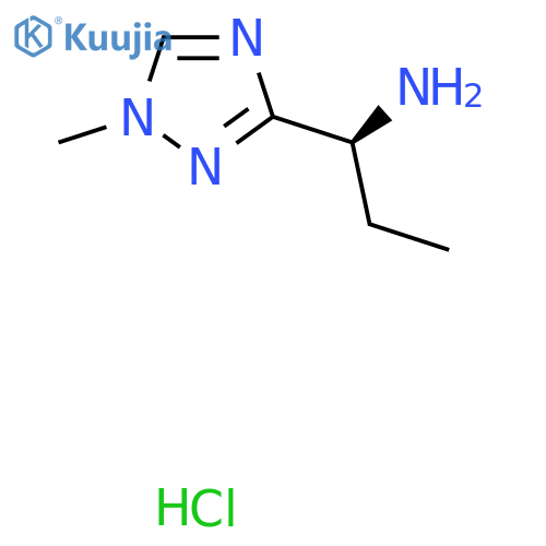 (1S)-1-(1-methyl-1H-1,2,4-triazol-3-yl)propan-1-amine hydrochloride structure