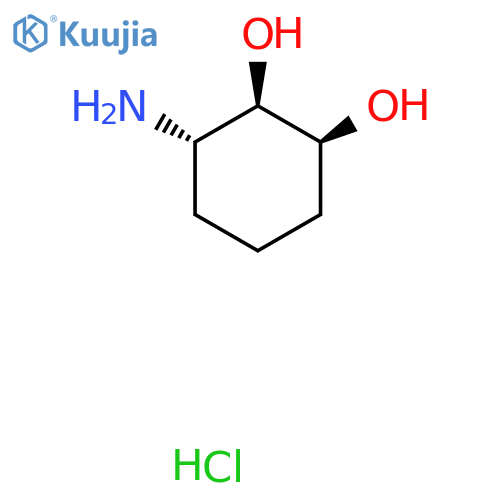 (1S,2R,3S)-3-aminocyclohexane-1,2-diol hydrochloride structure
