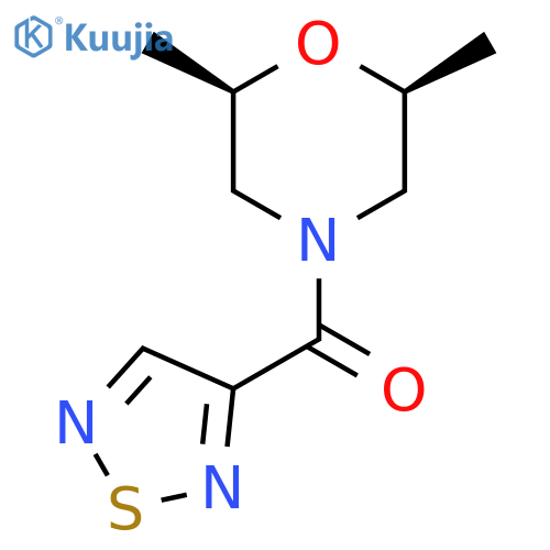 (2R,6S)-2,6-dimethyl-4-(1,2,5-thiadiazole-3-carbonyl)morpholine, cis structure