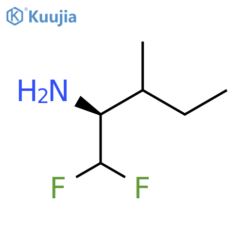 (2S)-1,1-difluoro-3-methylpentan-2-amine structure