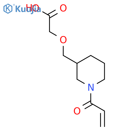 2-{1-(prop-2-enoyl)piperidin-3-ylmethoxy}acetic acid structure
