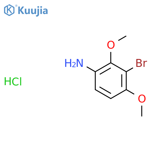 3-bromo-2,4-dimethoxyaniline hydrochloride structure
