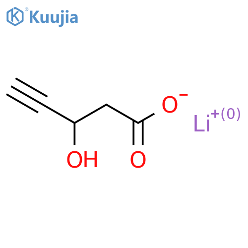 Lithium(1+) 3-hydroxypent-4-ynoate structure